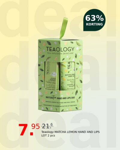 Teaology MATCHA LEMON HAND AND LIPS LOT 2 pcs