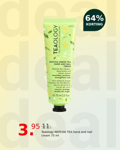 Teaology MATCHA TEA hand and nail cream 75 ml