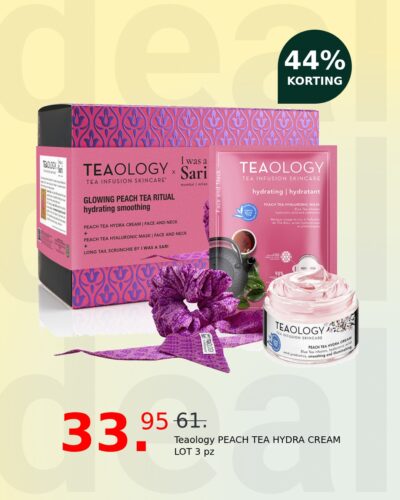Teaology PEACH TEA HYDRA CREAM LOT 3 pz