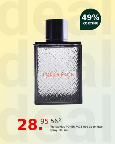 Ted lapidus POKER FACE eau de toilette spray 100 ml