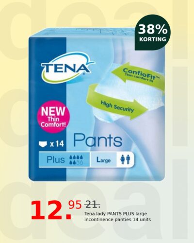 Tena lady PANTS PLUS large incontinence panties 14 units