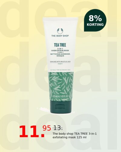 The body shop TEA TREE 3-in-1 exfoliating mask 125 ml
