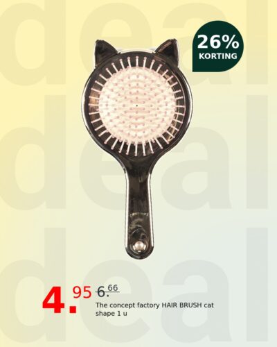 The concept factory HAIR BRUSH cat shape 1 u