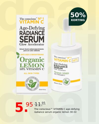The conscious™ VITAMIN C age-defying radiance serum organic lemon 30 ml