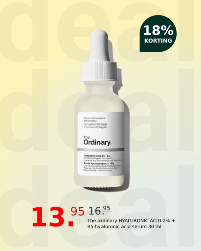 The ordinary HYALURONIC ACID 2% + B5 hyaluronic acid serum 30 ml