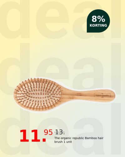The organic republic Bamboo hair brush 1 unit