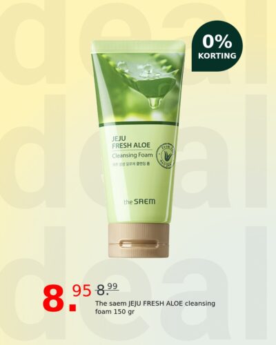 The saem JEJU FRESH ALOE cleansing foam 150 gr