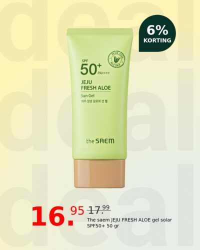 The saem JEJU FRESH ALOE gel solar SPF50+ 50 gr