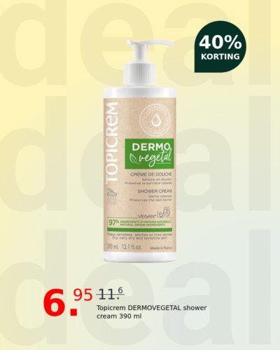 Topicrem DERMOVEGETAL shower cream 390 ml