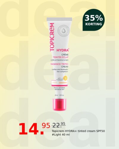 Topicrem HYDRA+ tinted cream SPF50 #Light 40 ml