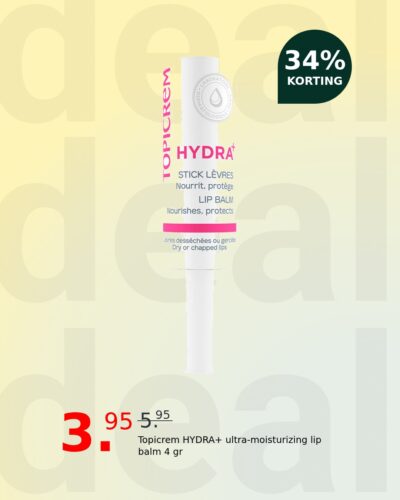 Topicrem HYDRA+ ultra-moisturizing lip balm 4 gr