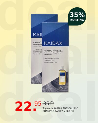 Topicrem KAIDAX ANTI-FALLING SHAMPOO PACK 2 x 500 ml