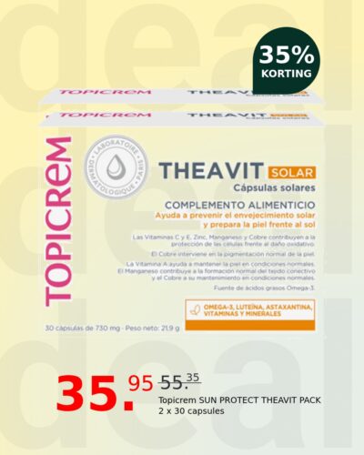 Topicrem SUN PROTECT THEAVIT PACK 2 x 30 capsules