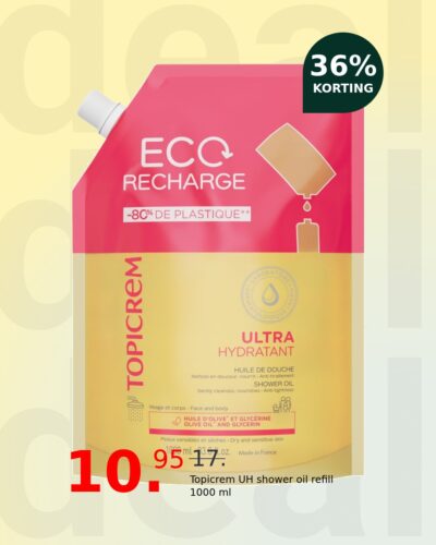 Topicrem UH shower oil refill 1000 ml
