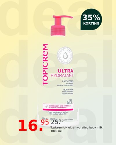 Topicrem UH ultra-hydrating body milk 1000 ml