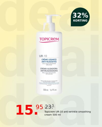 Topicrem UR-10 anti-wrinkle smoothing cream 500 ml