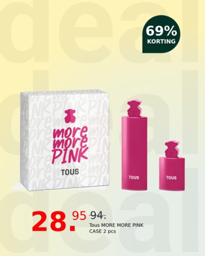 Tous MORE MORE PINK CASE 2 pcs