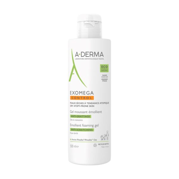 A-derma EXOMEGA CONTROL emollient foaming gel 500 ml