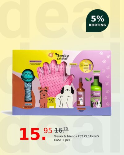 Tresky & friends PET CLEANING CASE 5 pcs
