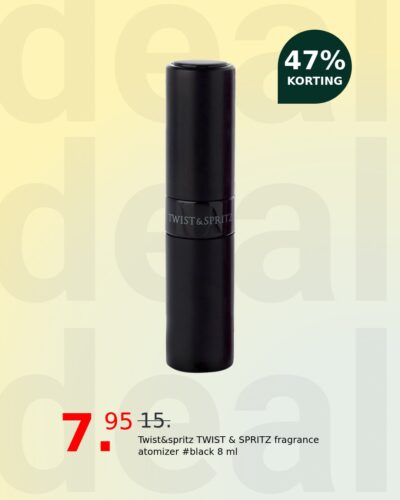 Twist&spritz TWIST & SPRITZ fragrance atomizer #black 8 ml