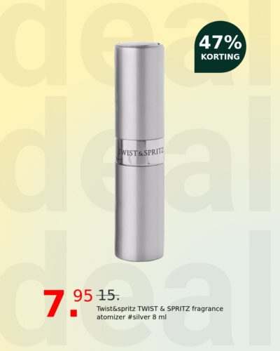 Twist&spritz TWIST & SPRITZ fragrance atomizer #silver 8 ml