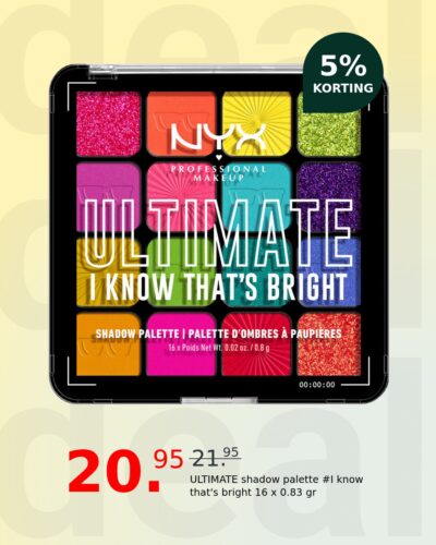 ULTIMATE shadow palette #I know that's bright 16 x 0.83 gr