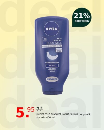 UNDER THE SHOWER NOURISHING body milk dry skin 400 ml