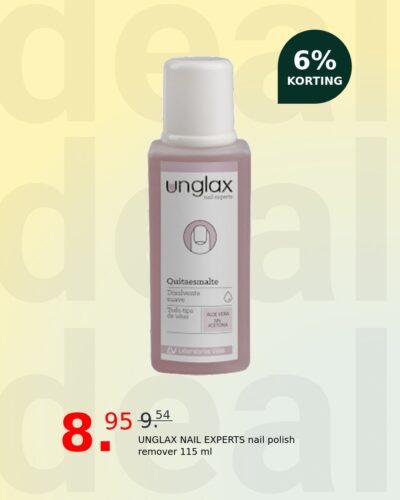 UNGLAX NAIL EXPERTS nail polish remover 115 ml