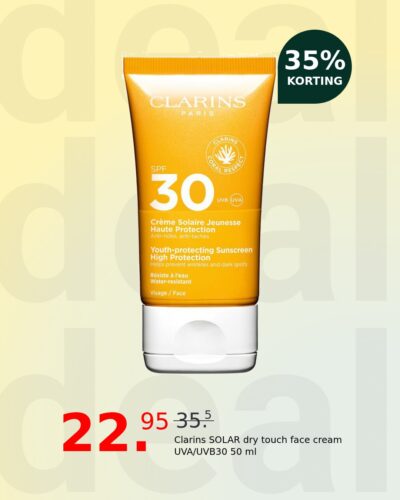 Clarins SOLAR dry touch face cream UVA/UVB30 50 ml