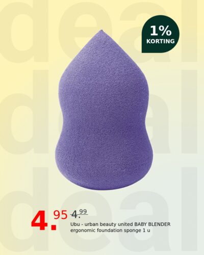Ubu - urban beauty united BABY BLENDER ergonomic foundation sponge 1 u