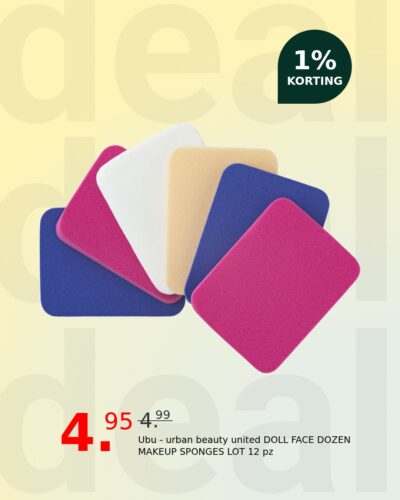 Ubu - urban beauty united DOLL FACE DOZEN MAKEUP SPONGES LOT 12 pz