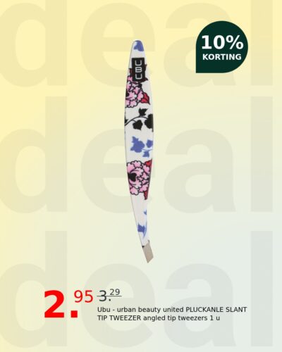 Ubu - urban beauty united PLUCKANLE SLANT TIP TWEEZER angled tip tweezers 1 u