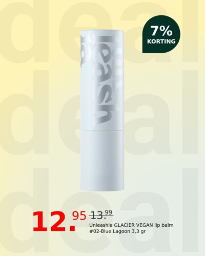 Unleashia GLACIER VEGAN lip balm #02-Blue Lagoon 3,3 gr