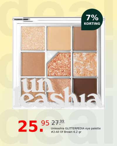 Unleashia GLITTERPEDIA eye palette #2-All Of Brown 6.2 gr