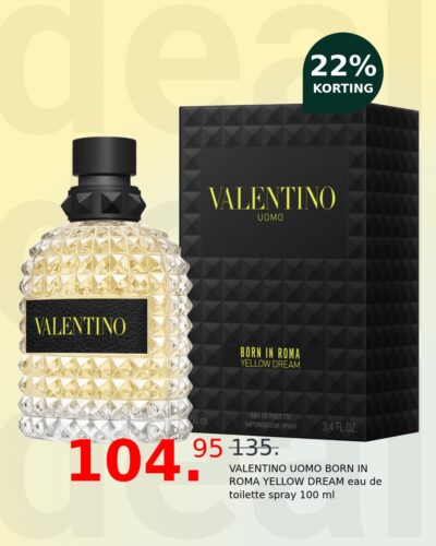 VALENTINO UOMO BORN IN ROMA YELLOW DREAM eau de toilette spray 100 ml