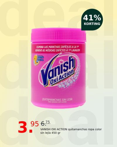 VANISH OXI ACTION quitamanchas ropa color sin lejía 450 gr