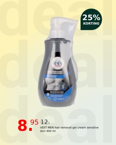 VEET MEN hair removal gel cream sensitive skin 400 ml