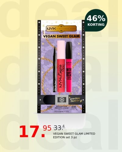 VEGAN SWEET GLAM LIMITED EDITION set 3 pz