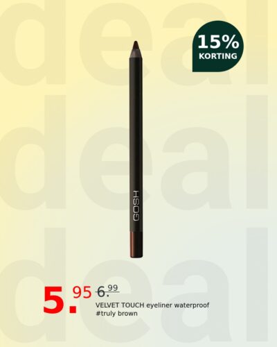 VELVET TOUCH eyeliner waterproof #truly brown