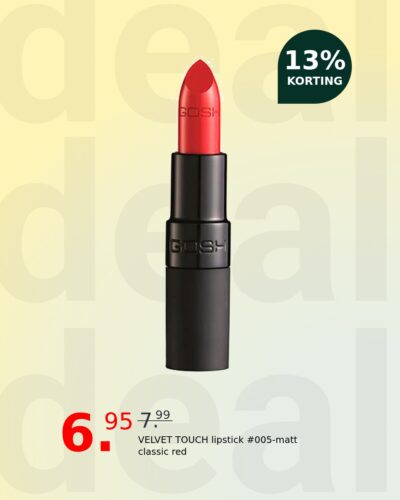 VELVET TOUCH lipstick #005-matt classic red