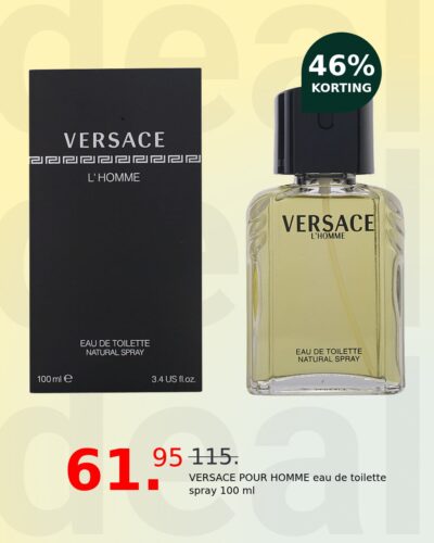 VERSACE POUR HOMME eau de toilette spray 100 ml
