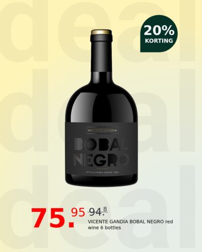 VICENTE GANDÍA BOBAL NEGRO red wine 6 bottles