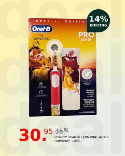 VITALITY INFANTIL LEON KING electric toothbrush 1 unit