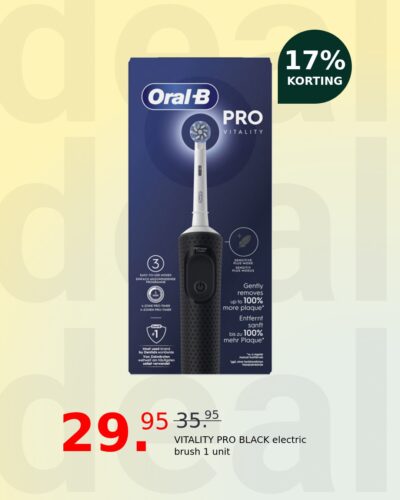 VITALITY PRO BLACK electric brush 1 unit