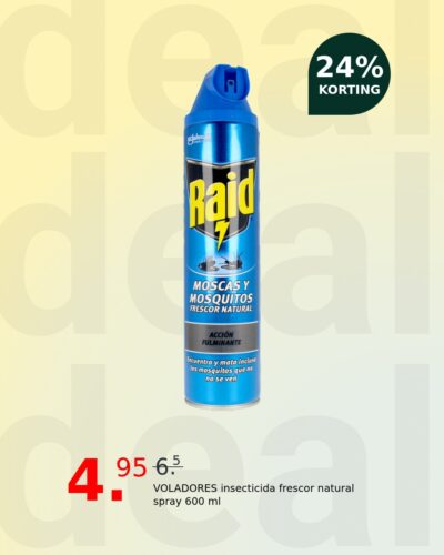 VOLADORES insecticida frescor natural spray 600 ml