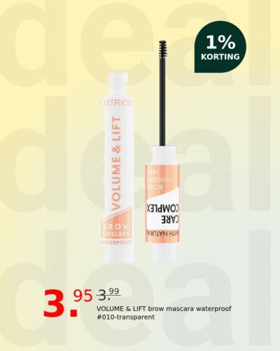 VOLUME & LIFT brow mascara waterproof #010-transparent
