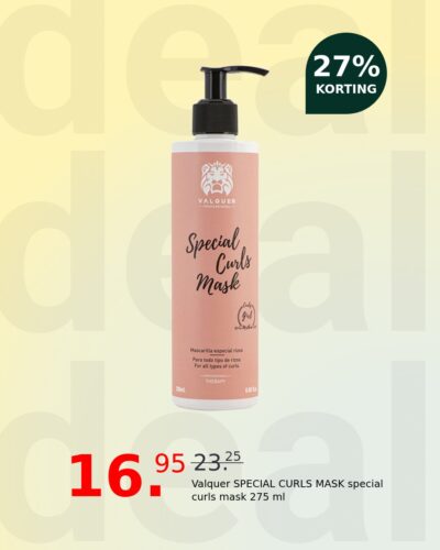 Valquer SPECIAL CURLS MASK special curls mask 275 ml