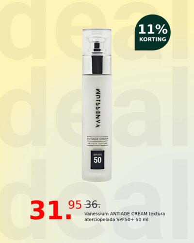 Vanessium ANTIAGE CREAM textura aterciopelada SPF50+ 50 ml
