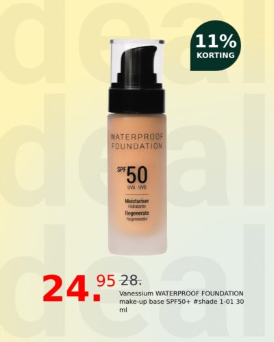 Vanessium WATERPROOF FOUNDATION make-up base SPF50+ #shade 1-01 30 ml