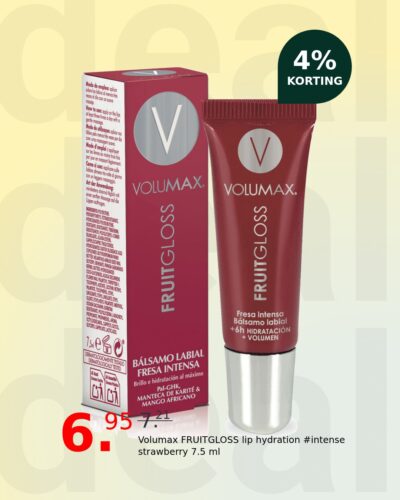 Volumax FRUITGLOSS lip hydration #intense strawberry 7.5 ml
